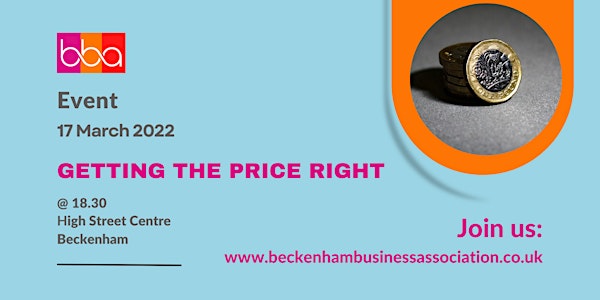 BBA Networking Event: Getting the Price Right