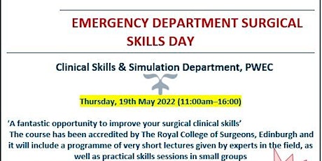 EMERGENCY DEPARTMENT SURGICAL SKILLS COURSE tickets