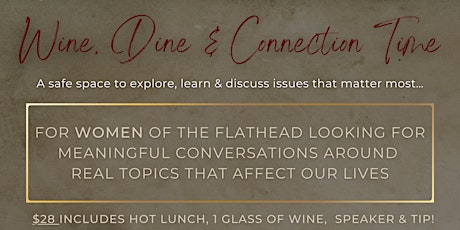 Wine - Dine - Connection Time! At Waters Edge Winery & Bistro! tickets
