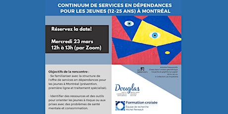 RENCONTRE VIRTUELLE Services en dépendance pour jeunes 12-25 ans à Montréal