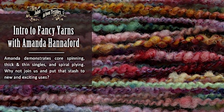 Intro to Fancy Yarns: Core Spinning, Thick & Thin Singles and Spiral Plying tickets