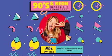 90's and Neon Black Light Dance Party primary image
