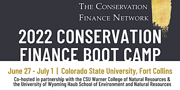 2022 Virtual Conservation Finance Boot Camp