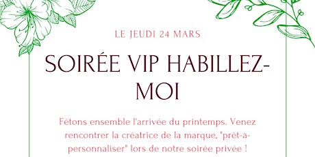 Image principale de Soirée VIP Habillez-moi