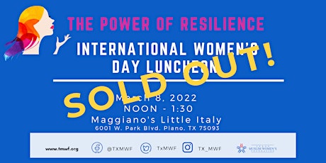 International Women's Day Luncheon-The Power of Resilience primary image