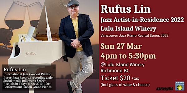 Jazz Artist-in-Residence 2022, Lulu Island Winery