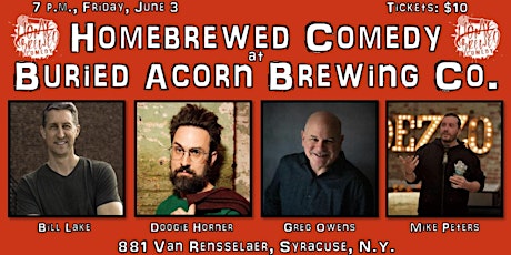 Homebrewed Comedy at Buried Acorn Brewing Company tickets