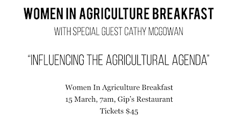 Women in Agriculture Breakfast primary image
