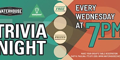 Wednesday Trivia at Waterhouse Tavern and Grill