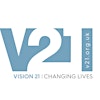 Logotipo da organização V21 (Vision 21 Cyfle Cymru)