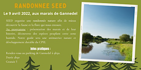 Image principale de Randonnée SEED - CPIE - Marais de Gannedel - Samedi 9 avril 2022