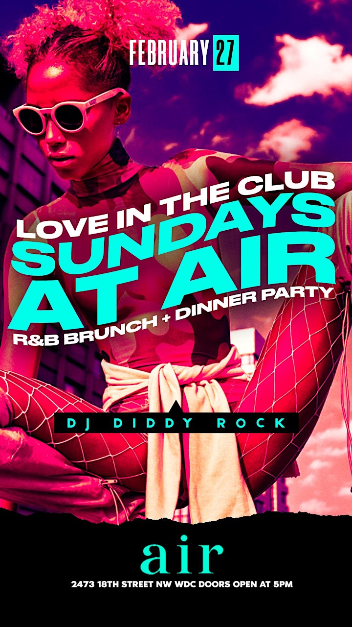 SUNDAYS AT AIR: Late Night Brunch + Day Party : 5PM-10PM: EVERY SUNDAY image