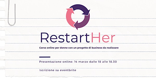 RestartHER - per donne con un progetto di business da realizzare