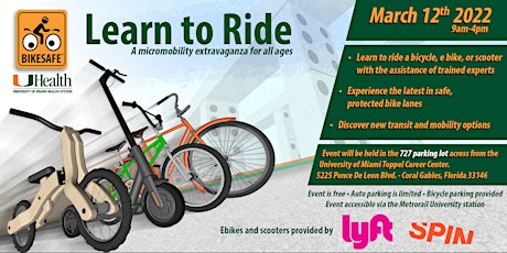 BikeSafe Learn to Ride: A Micromobility Extravaganza primary image