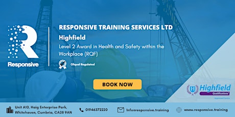 Level 2 Award in Health and Safety within the Workplace tickets