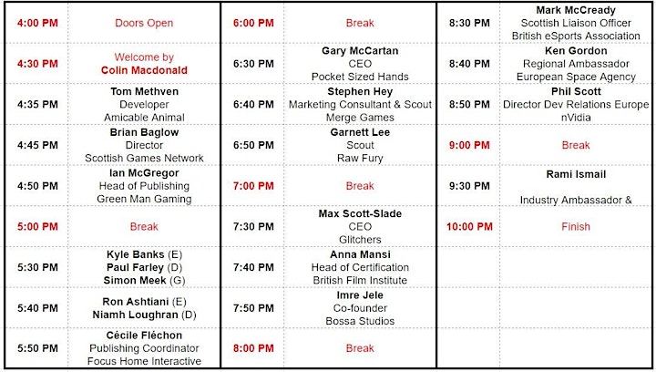 games talk live scotland schedule
