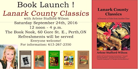 Book Launch "Lanark County Classics" primary image