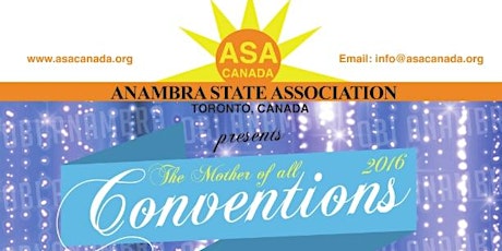 Anambra State Association of Canada (ASA Canada) Toronto 2016 Convention primary image