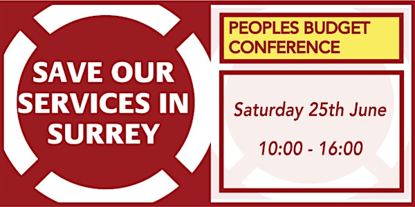 Peoples Budget Conference - Saturday 25th June
