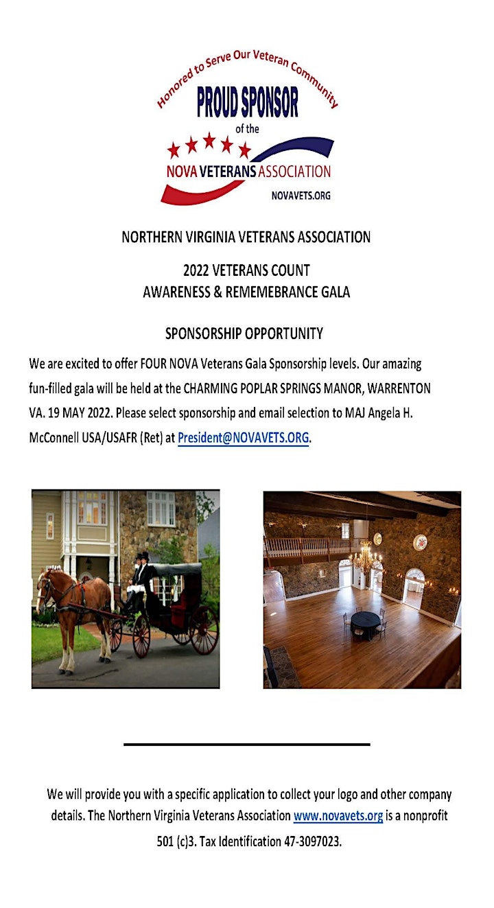  NOVA Veterans Count Awareness & Remembrance Gala 2022 (Semi-Formal) image 