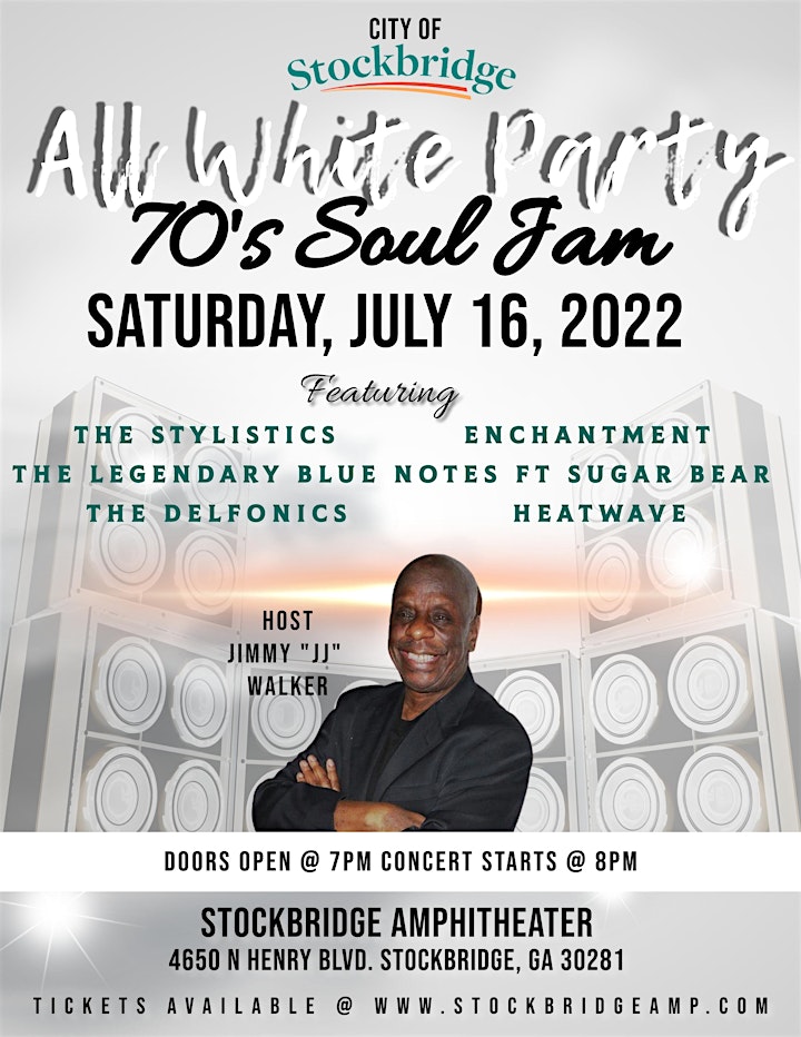 70's Soul Jam - ALL WHITE PARTY image