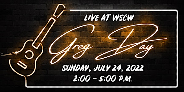 Greg Day on the Patio July 24