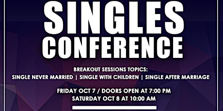SoCal UPCI District Single Adults Ministry Conference 2016 primary image