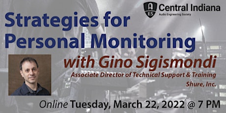 Strategies for Personal Monitoring with Gino Sigismondi primary image