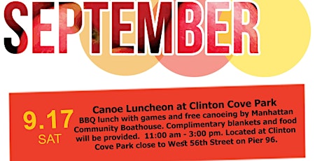 Canoe Luncheon at Clinton Cove Park primary image