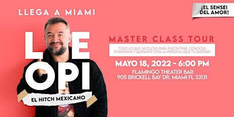 Imagen principal de Master Class Tour - El sensei del amor llega a Miami