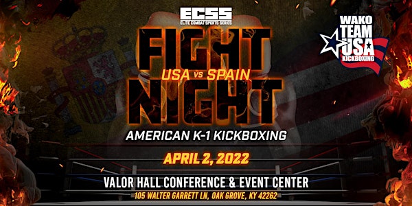 WAKO Fight Night: USA vs SPAIN K-1 Kickboxing