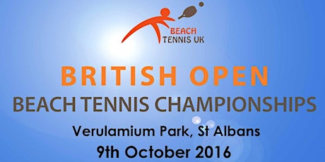 Beach Tennis UK British Open 2016 primary image
