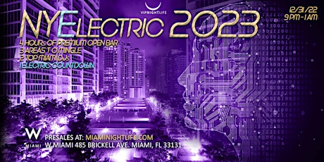 2023 W Hotel Miami New Year's Eve Party tickets