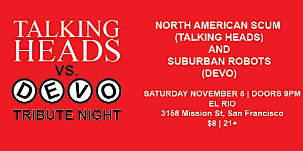 Talking Heads vs. Devo - Tribute Night