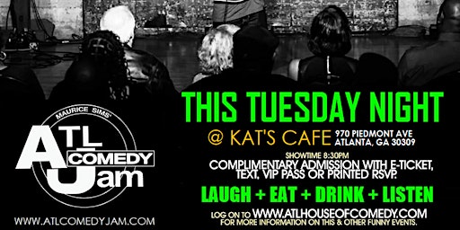Imagem principal do evento ATL Comedy Jam @ Kats Cafe