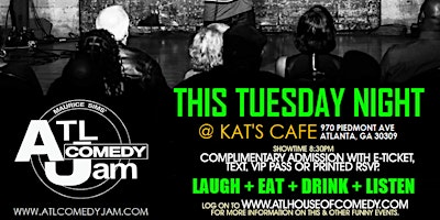 Imagem principal do evento ATL Comedy Jam @ Kats Cafe