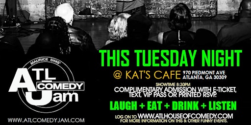 Imagen principal de ATL Comedy Jam @ Kats Cafe