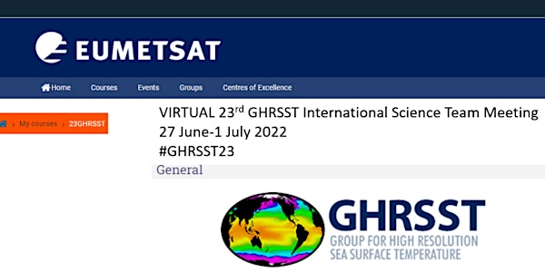 VIRTUAL  23rd GHRSST international Science Team Meeting