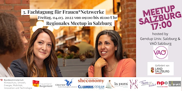 Regionales Meetup SALZBURG | 3. Fachtagung für Frauen*Netzwerke 2022