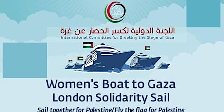 Women's Boat to Gaza - London Solidarity Sail primary image