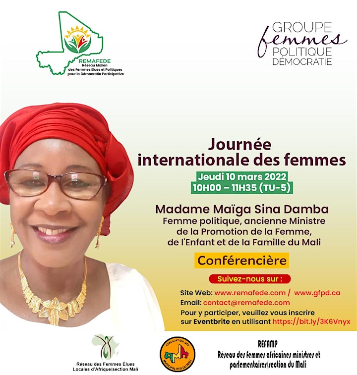 Image pour 10 mars, Parcours inspirants des femmes en politique du Mali et du Canada 