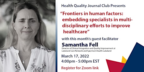 Health Quality Journal Club w Samantha Fell