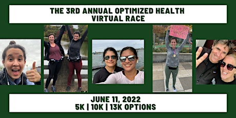 Optimized Health: June 2022 Virtual Race! tickets