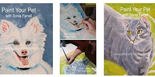 'Paint Your Pet' Session 1 of 2 with Sonia Farrell: Creative Hearts Art
