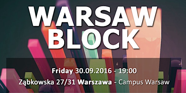 Warsaw Block Friday 30.09.2016 Bitcoin Blockchain Meeting Cashaa Golem IBM