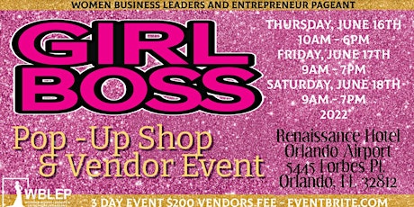 WBLEP Girl Boss POP-Up Shop tickets