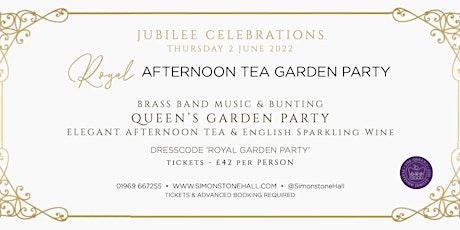 Jubilee 'Royal Afternoon Tea' for 8 tickets