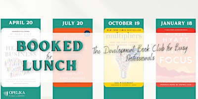 Booked for Lunch: A Development Book Club for Busy Professionals (January)