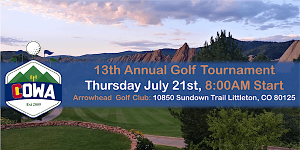 13th Annual COWA Charity Golf Outing
