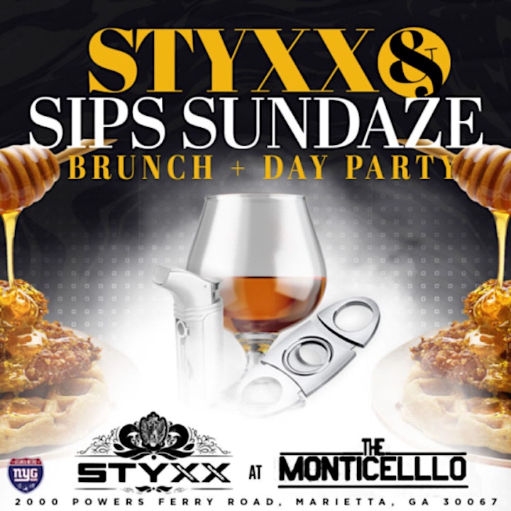 STYXX & SIPS SUNDAZE BRUNCH PARTY @ STYXX LOUNGE AT MONTICELLO!!!! image
